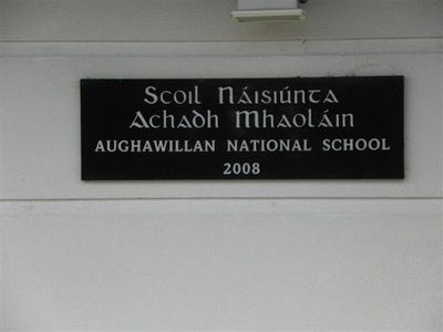 Plaque, Aughawillan National School