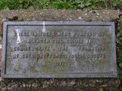 Alsager: The Guides' Plantation (plaque)