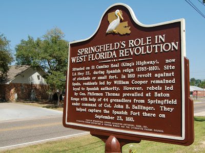 Springﬁeld's Role in West Florida Revolution