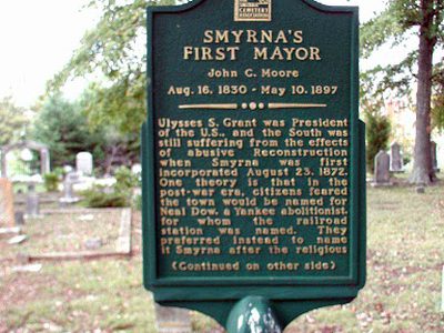 Smyrna's First Mayor (Side 1)