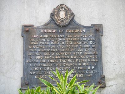 Church of Dagupan historical marker