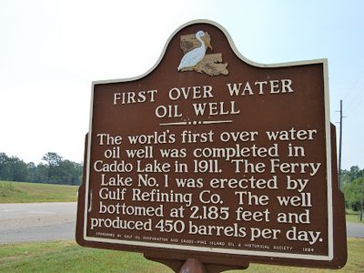 First Over Water Oil Well