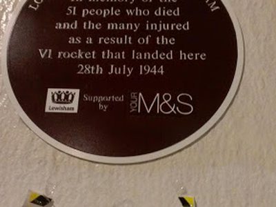 WW2 V1 Rocket Plaque