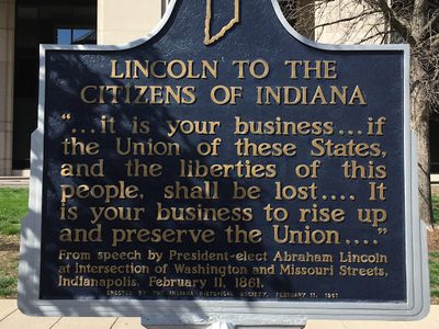 Lincoln to the Citizens of Indiana