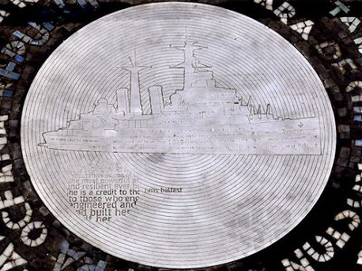 HMS "Belfast" plaque, Belfast