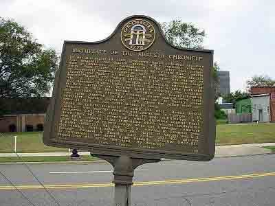 Birthplace of Augusta Chronicle