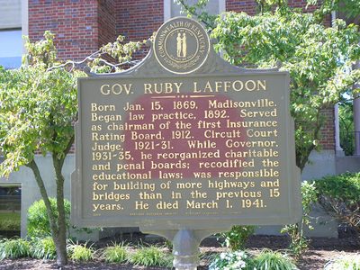 Gov. Ruby Laffoon Historical Marker