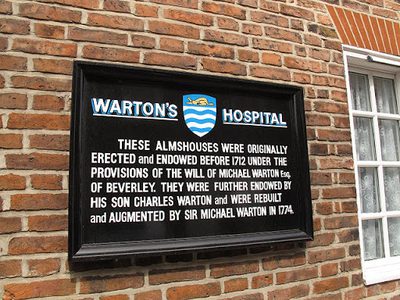 :Plaque on Wartons Hospital