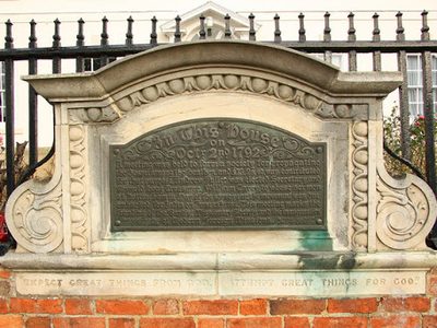 Carey Mission House plaque