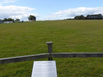 Commemorative plaque at the gliding club