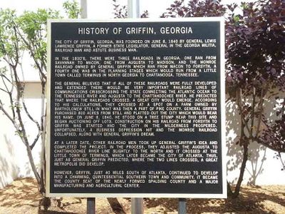 History of Griffin, Georgia