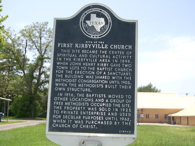 Site of First Kirbyville Church