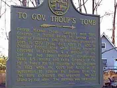 To Gov. Troup's Tomb