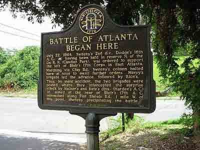 Battle of Atlanta Began Here