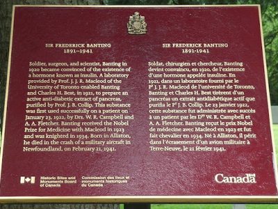 Sir Frederick Banting 1891-1941 (bilingual)