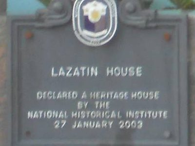 Lazatin House historical marker