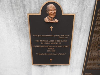 Reverand Monsignor Clinton J. Doskey  Memorial Garden
