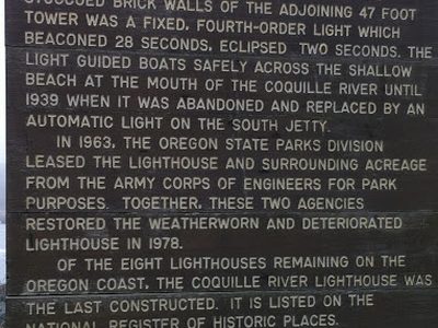 Coquille River Lighthouse - 1896