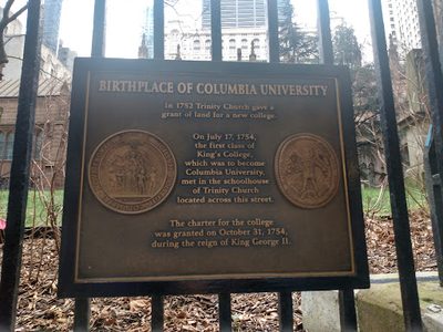 Birthplace of Columbia University