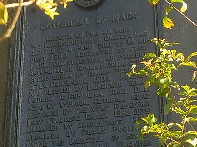 Cathedral of Naga historical marker