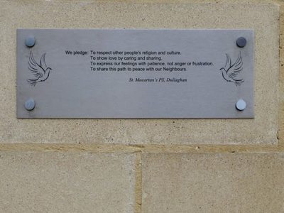 Peace pledge, St McCartan's PS, Dullaghan