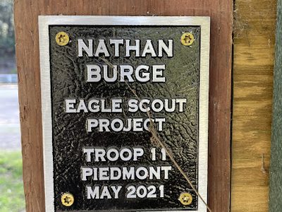 Nathan Burge Eagle Scout Project Troop 11 Piedmont May 2021