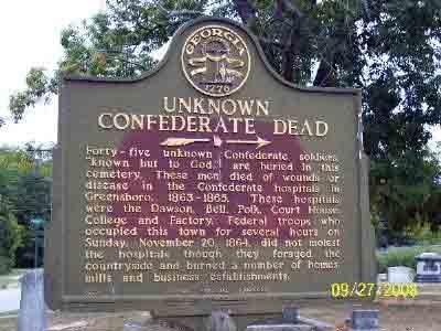 Unknown Confederate Dead