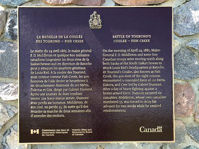 Battle of Tourond's Coulee / Fish Creek National Historic Site of Canada