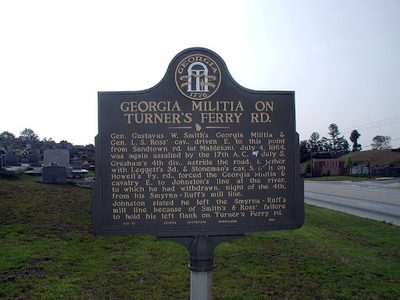 Georgia Militia on Turner's Ferry Road