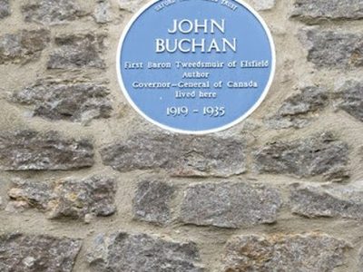 Blue plaque on the Manor
