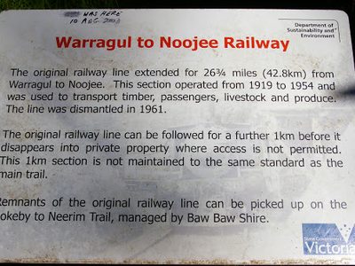 Warragul to Noojee Railway