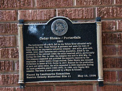 Cedar Shoals - Porterdale - 1821