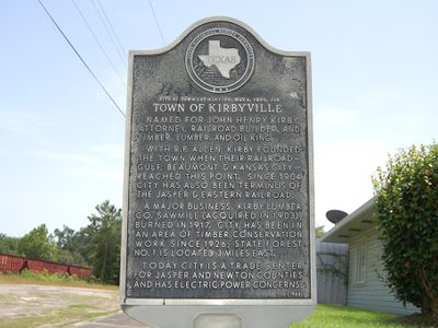 Site of Town Lot Auction Town of Kirbyville,