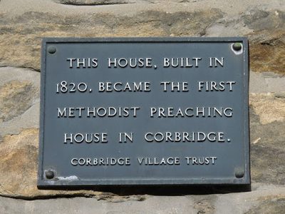 Plaque on The Meeting House, 27 St. Helen's Street, NE45
