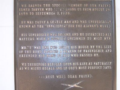 Memoprial Plaque - Portal of the Folded Wing