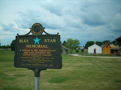 Blue Star Memorial Sign
