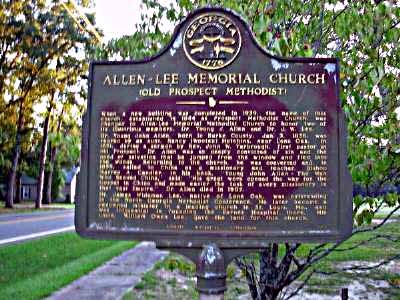 Allen-Lee Memorial Church (Old Prospect Methodist)