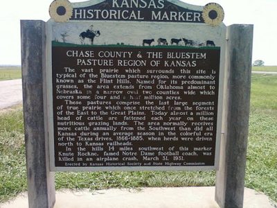 CHASE COUNTY AND THE BLUESTEM PASTURE REGION OF KANSAS