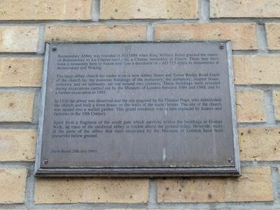 Plaque, Abbey Street, London SE1