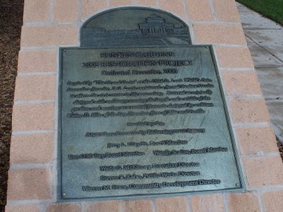 ADMINISTRATION AND VETERAN'S MEMORIAL BUILDING Plaque