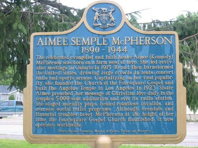 Aimee Semple McPherson 1890-1944