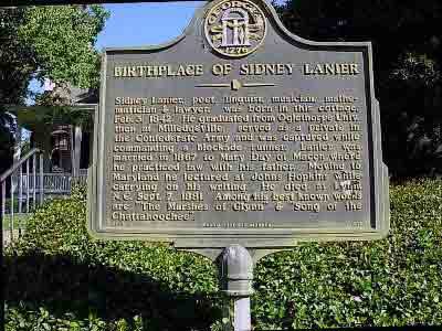 Birthplace of Sidney Lanier