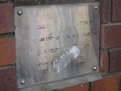 Plaque at River Rea, Northfield