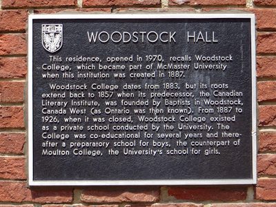 Woodstock Hall  (A McMaster University student residence)