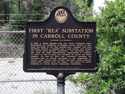 First "REA" Substation in Carroll County
