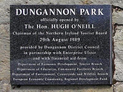 Plaque, Dungannon Park