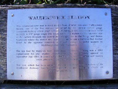 Plaque on the Commemorative Seat