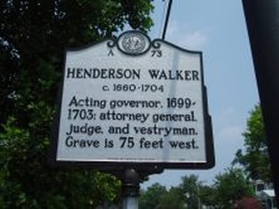HENDERSON WALKER c. 1660-1704