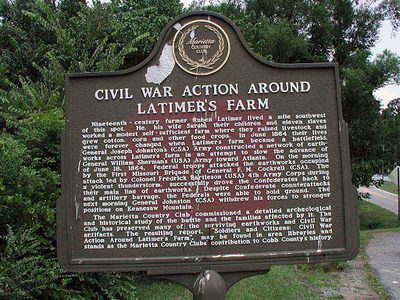 Civil War Action Around Latimer's Farm
