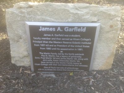 Hiram College: James Garfield, Ginko Tree, Martin Common, Harriet Krabill Reading Garden